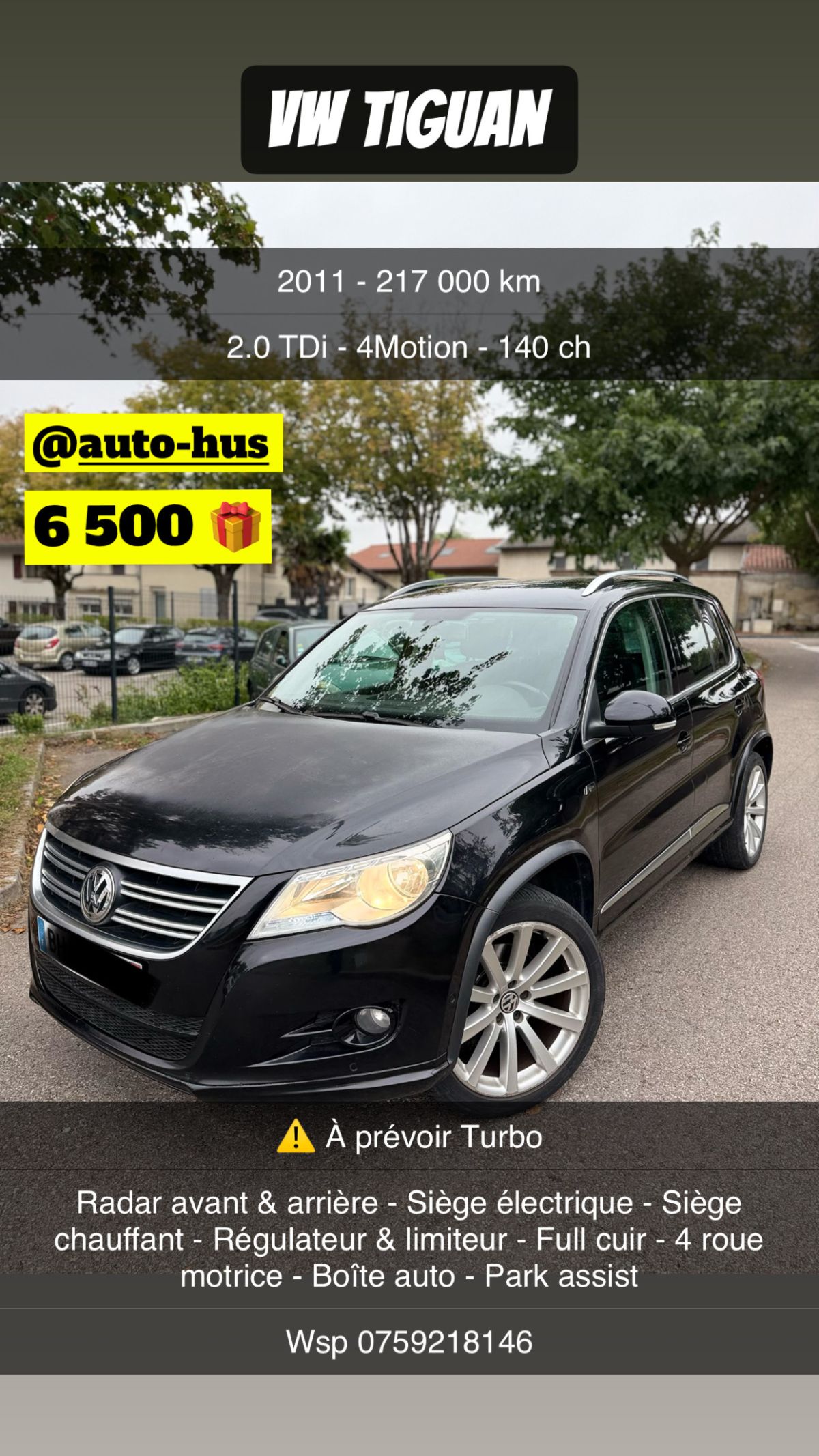VW Tiguan - 2.0 - 4 Motion 140 ch