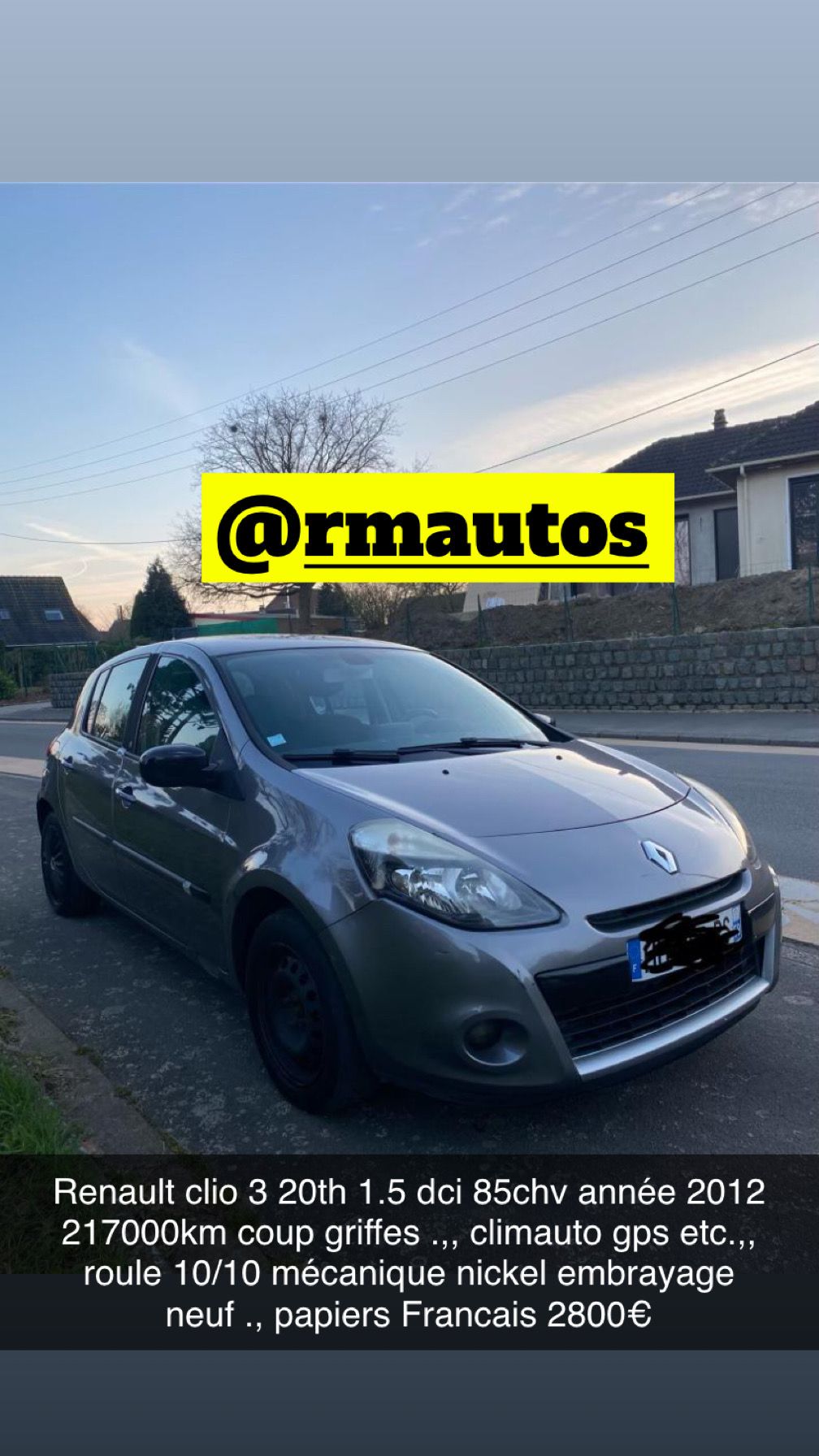 Renault clio 3 20th 1.5 dci 85chv 2012