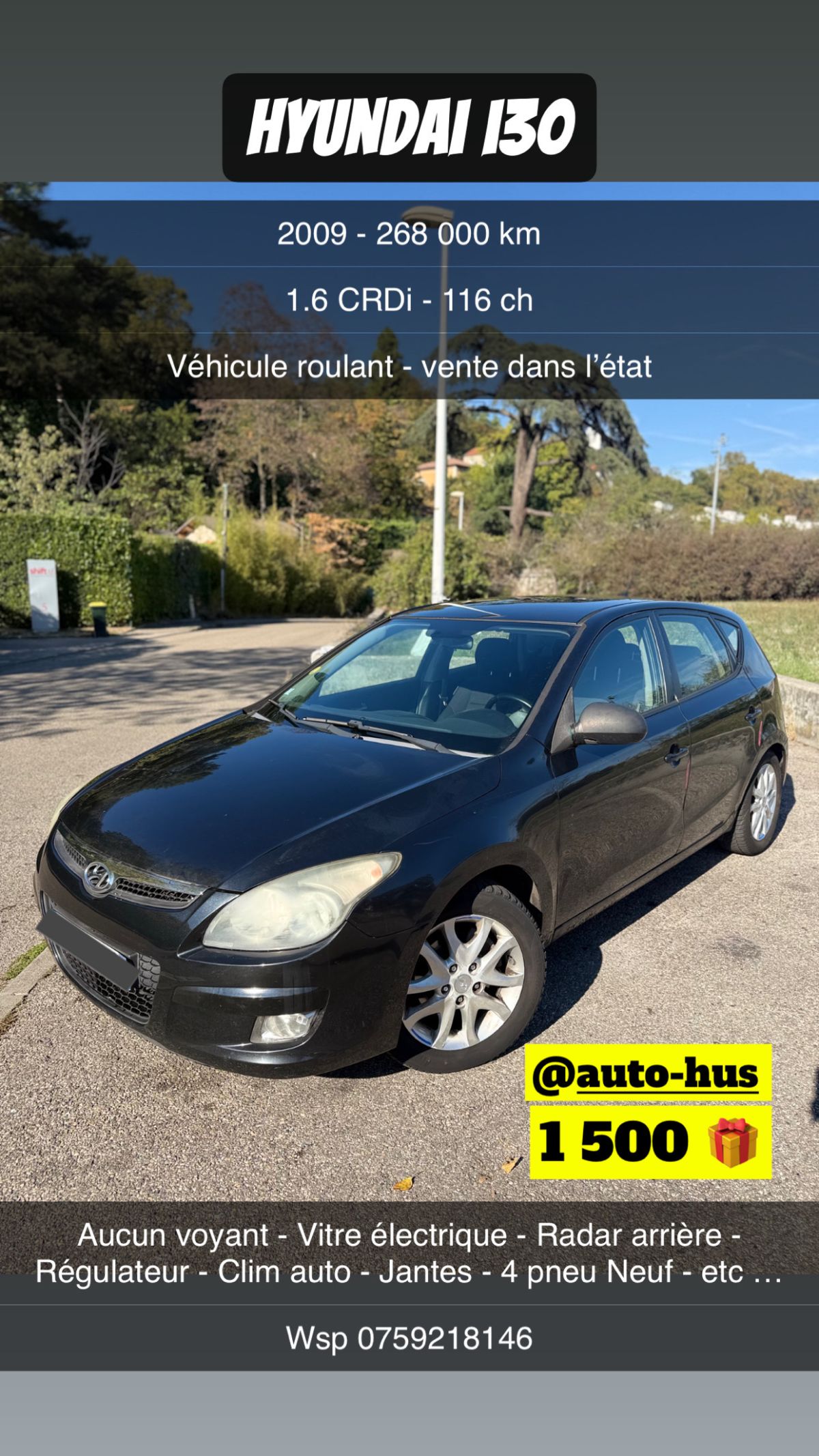 Hyundai i30 - 1.6 CRDI - 116 ch