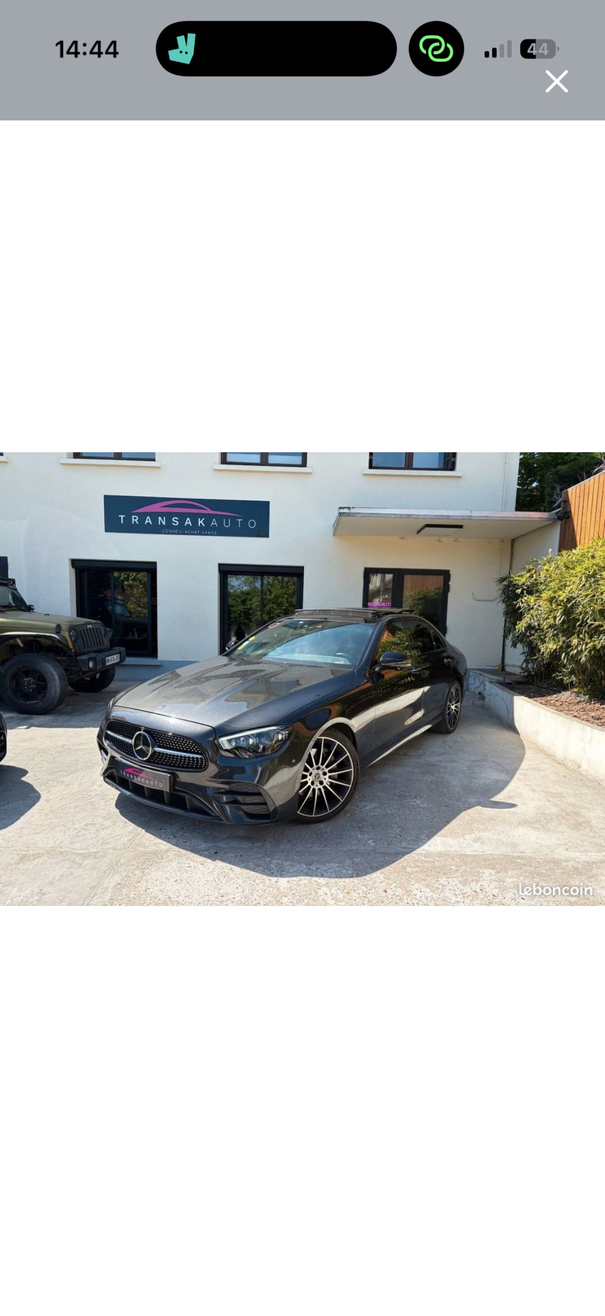 Mercedes Classe E 220d gris anthracite
