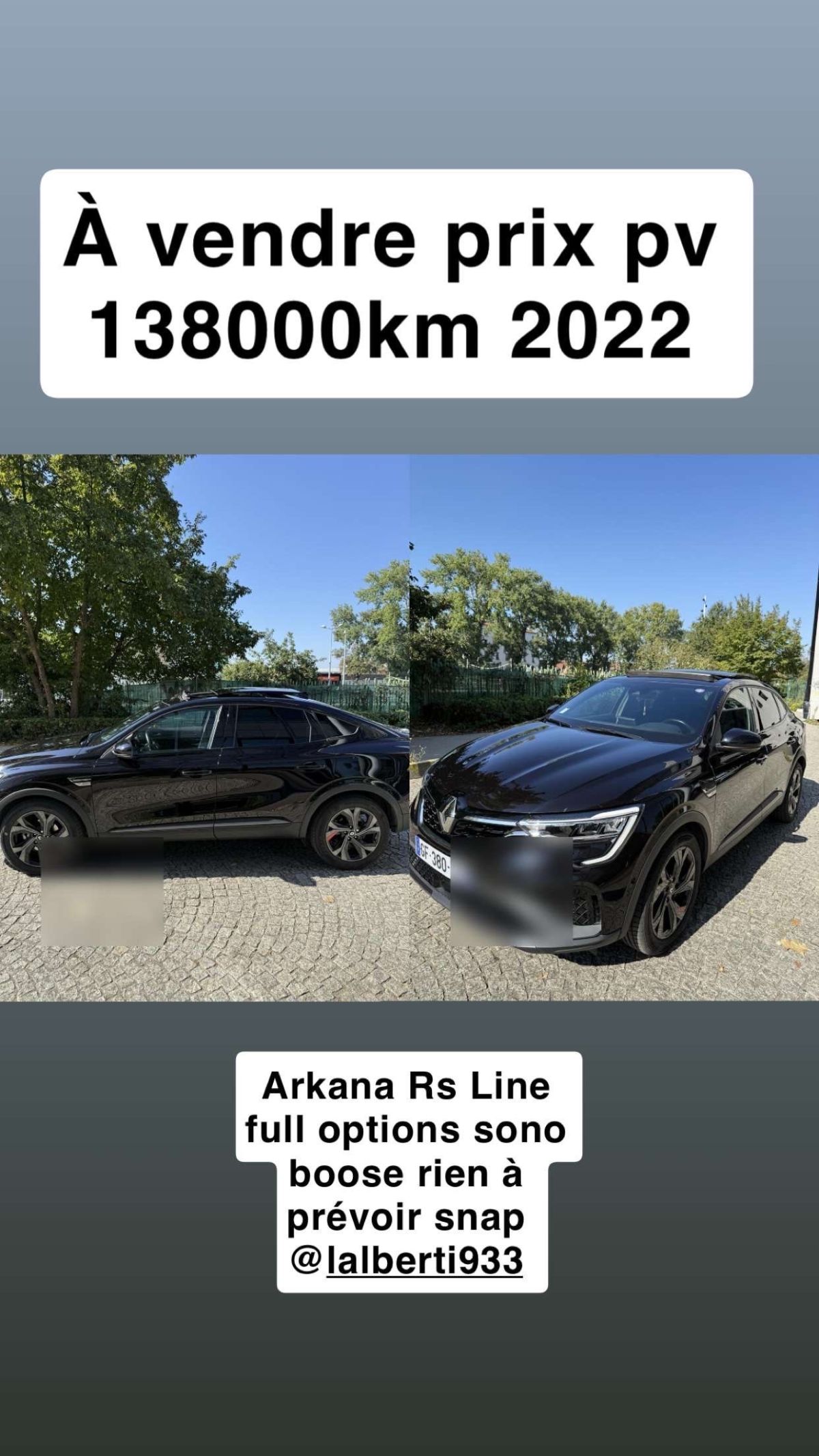 Arkana rs Line sono boose