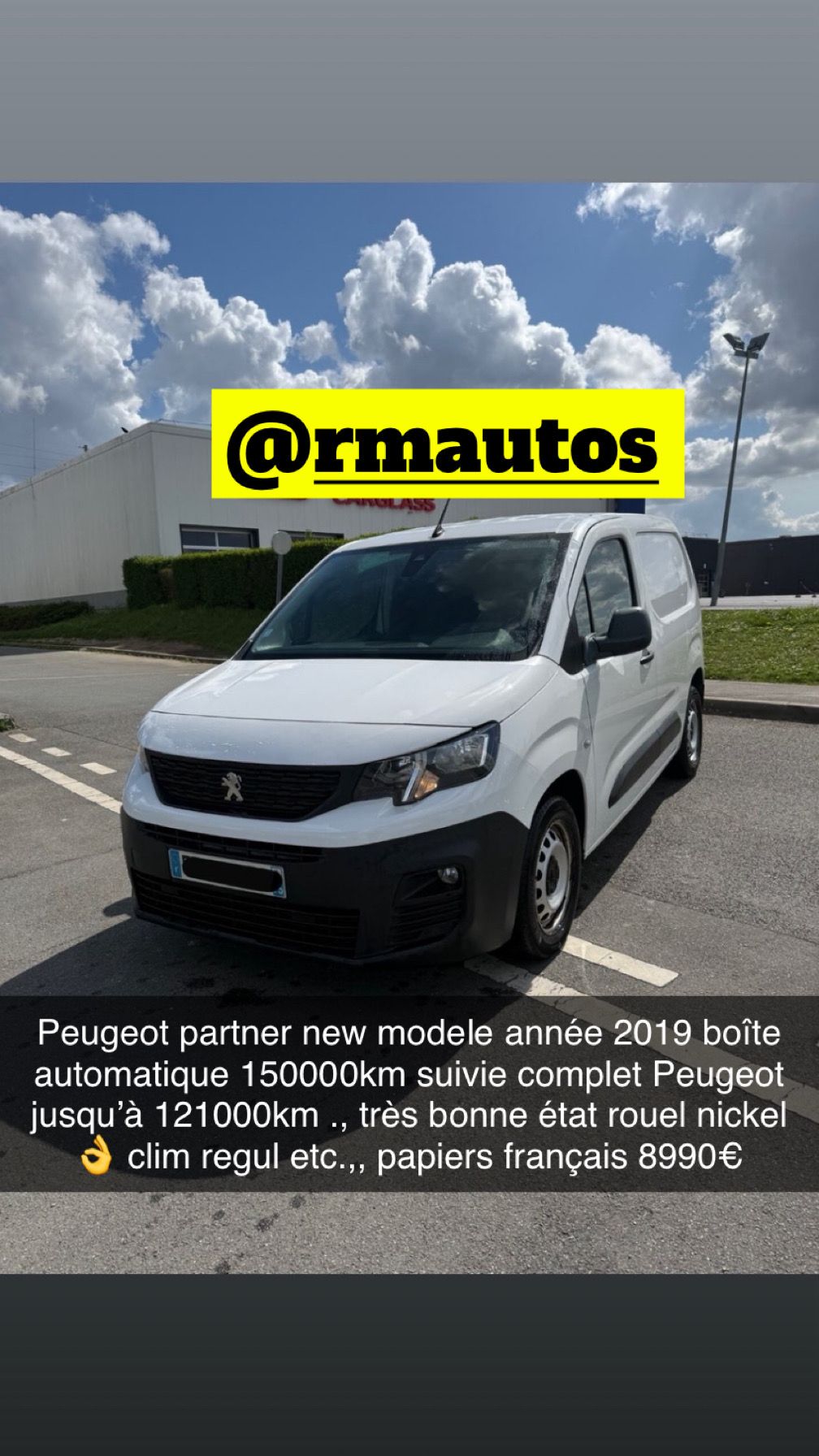 Peugeot partner 2019 boîte auto