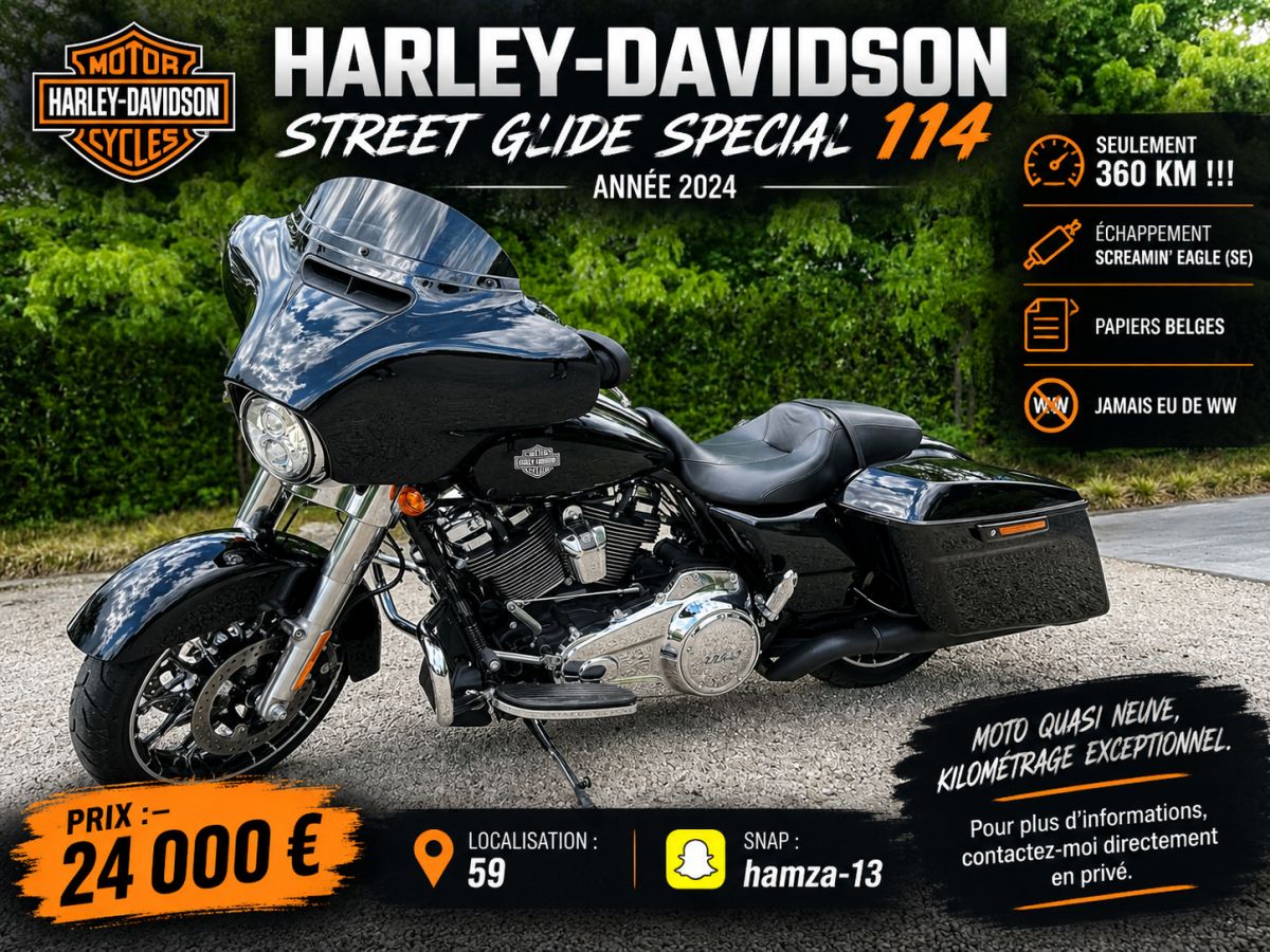 Photo de Harley Davidson street Glide spécial 114