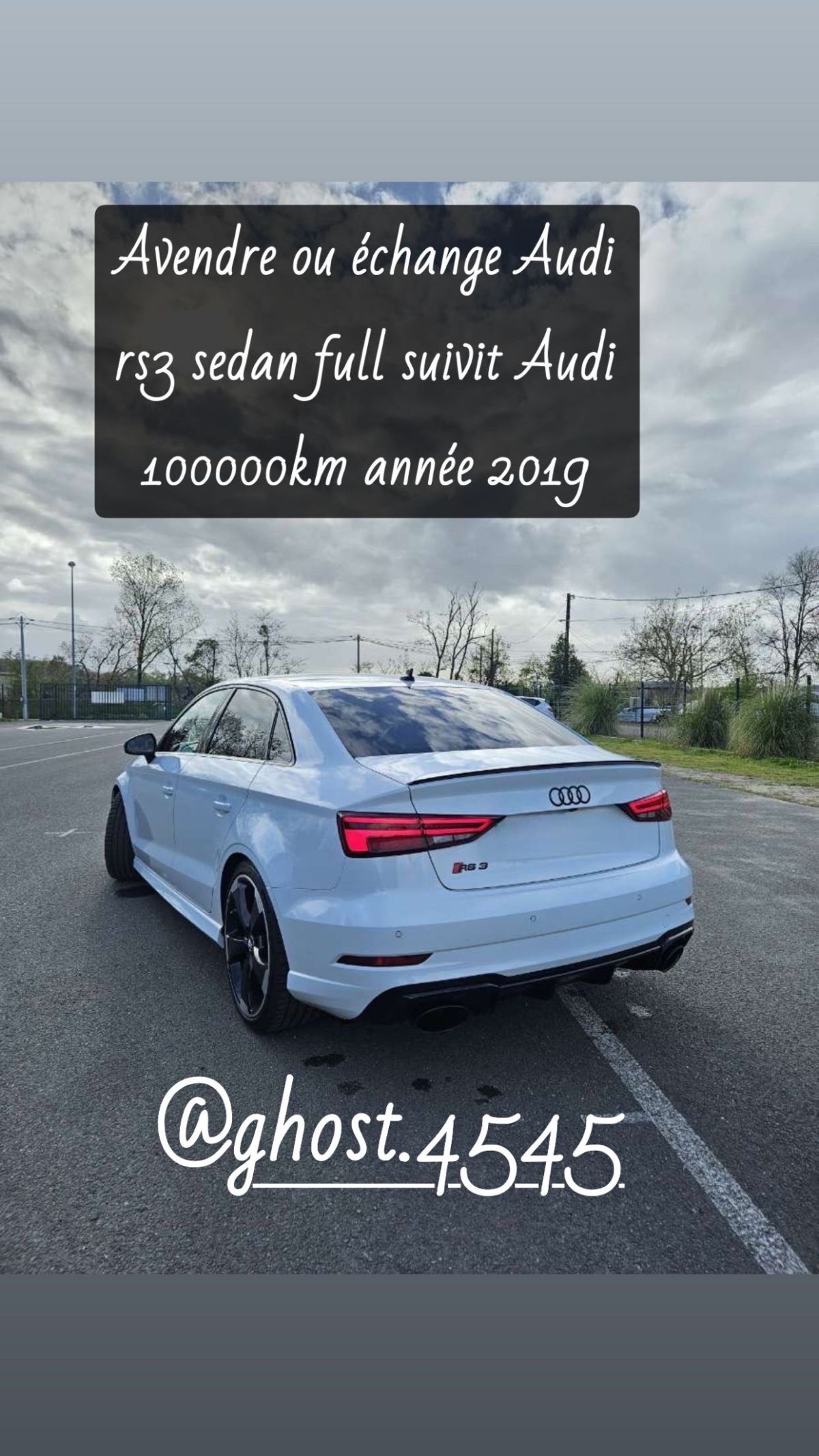 À vendre ou échange, Audi RS3, Sedan