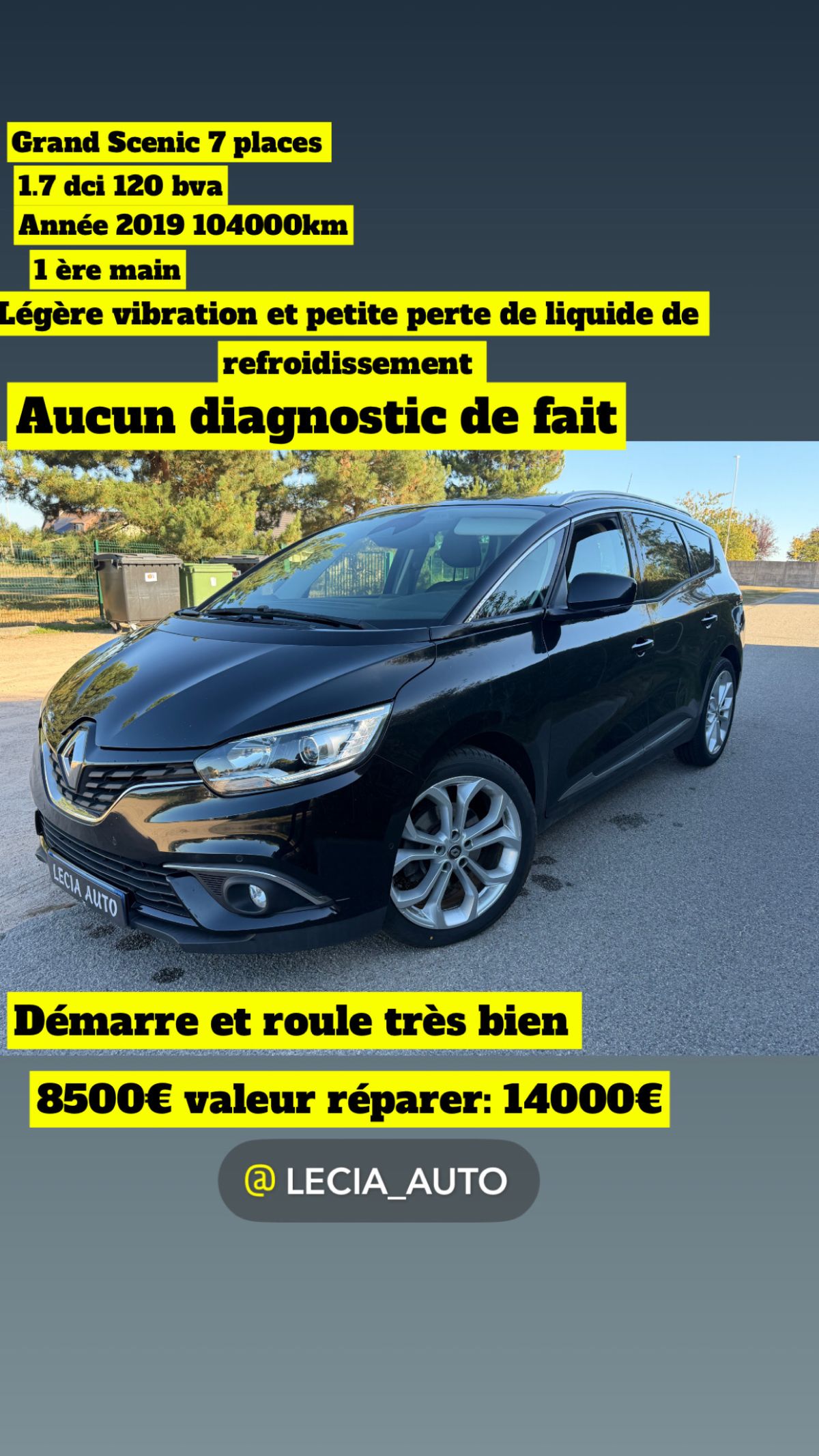 Photo de Renault grand Scenic 1.7 dci 120 bva 7 places