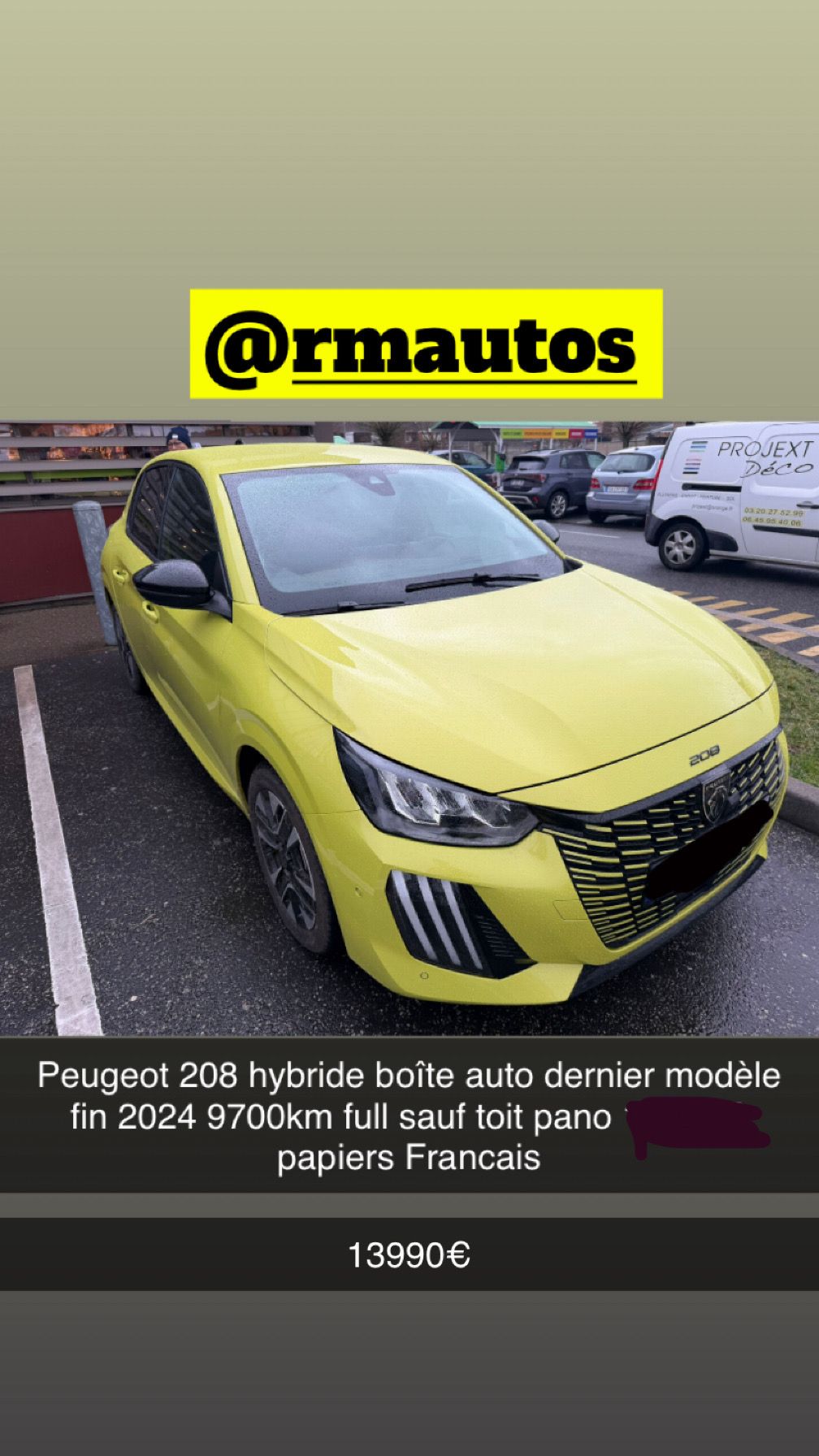 new Peugeot 208 hybride boîte auto 2024