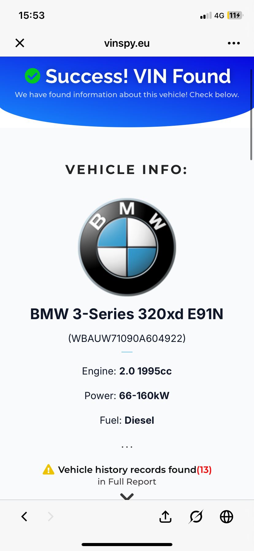 BMW 3-Series 320xd E91N