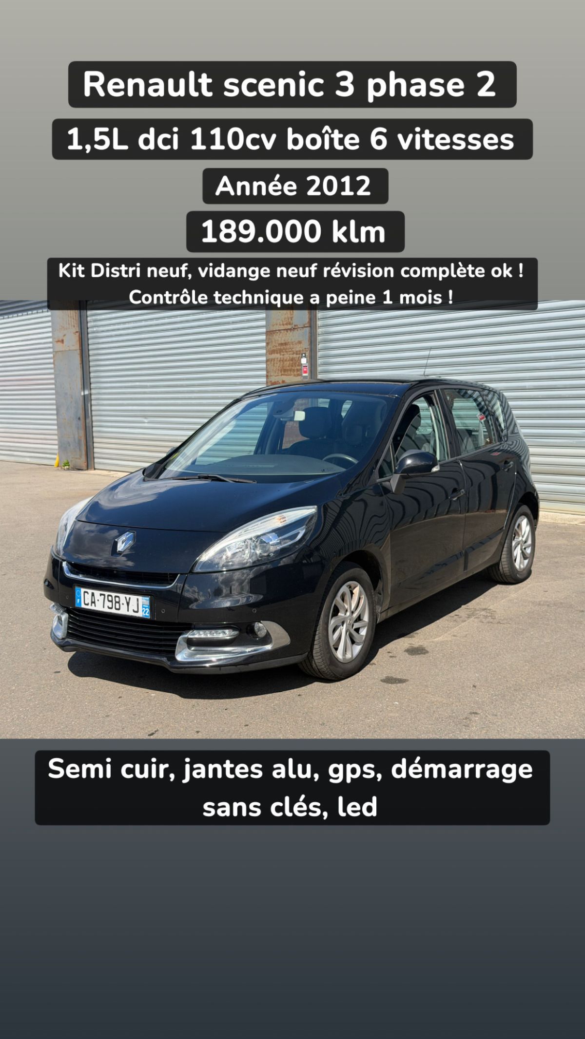 Renault scenic 3 phase 2  1,5L dci
