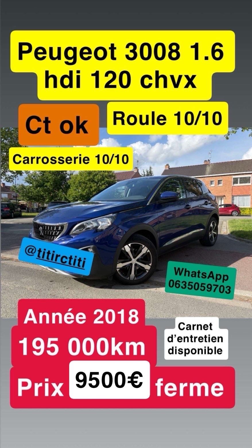 Peugeot 3008 1.6 hdi 120 chvx ct ok