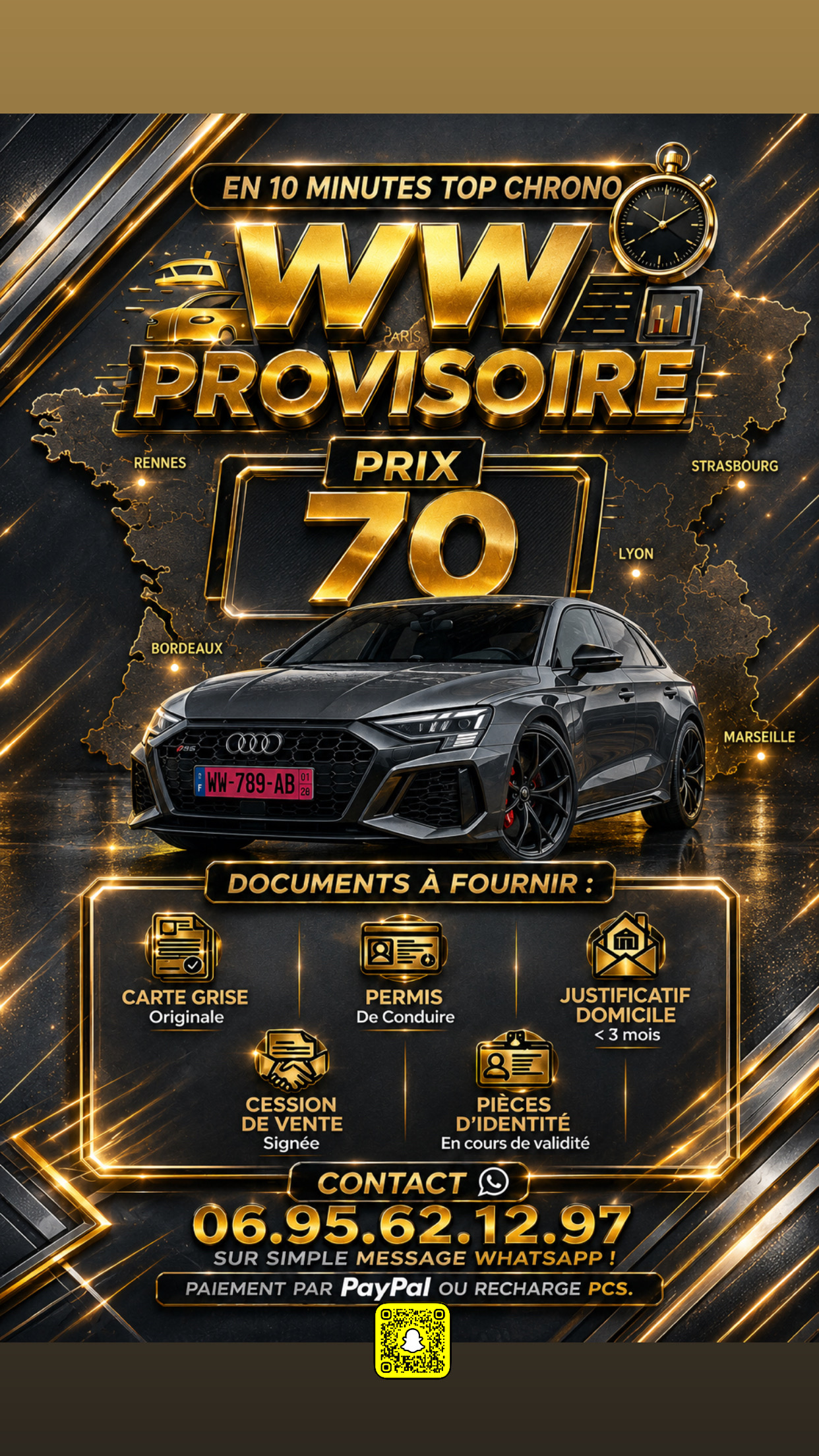 WW PROVISOIRE ( 4 MOIS )