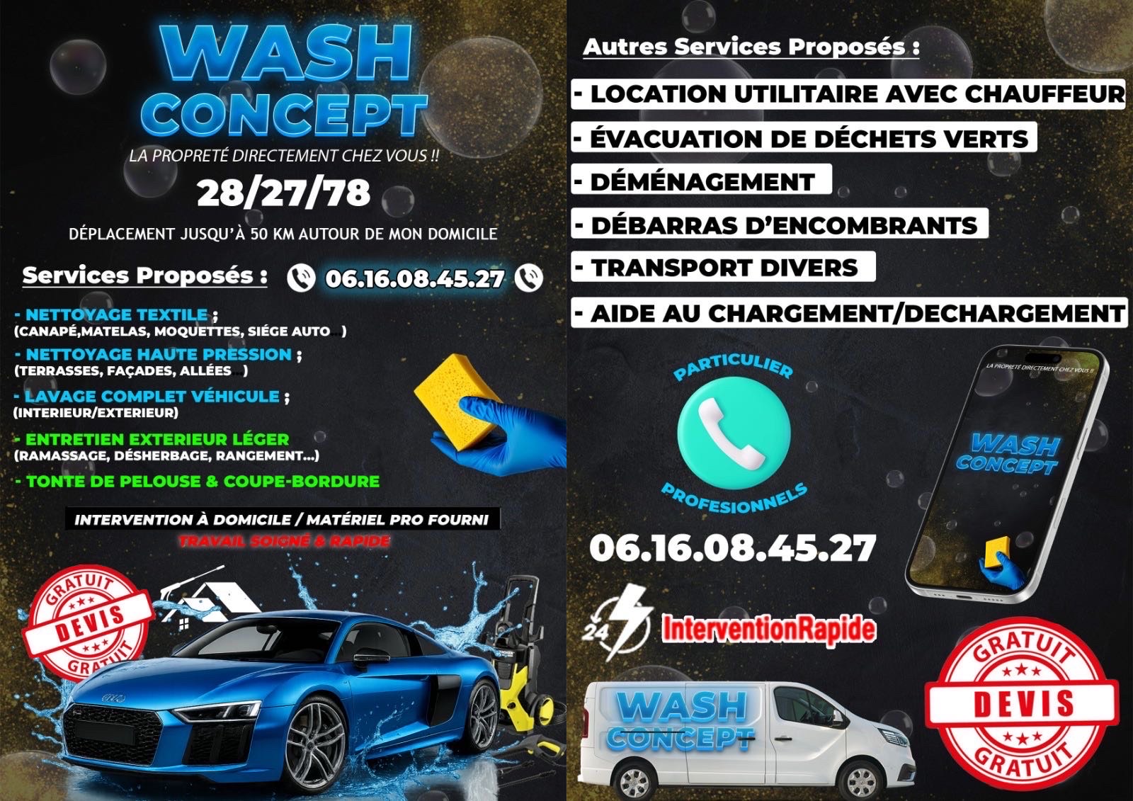 La propreté directement chez vous !