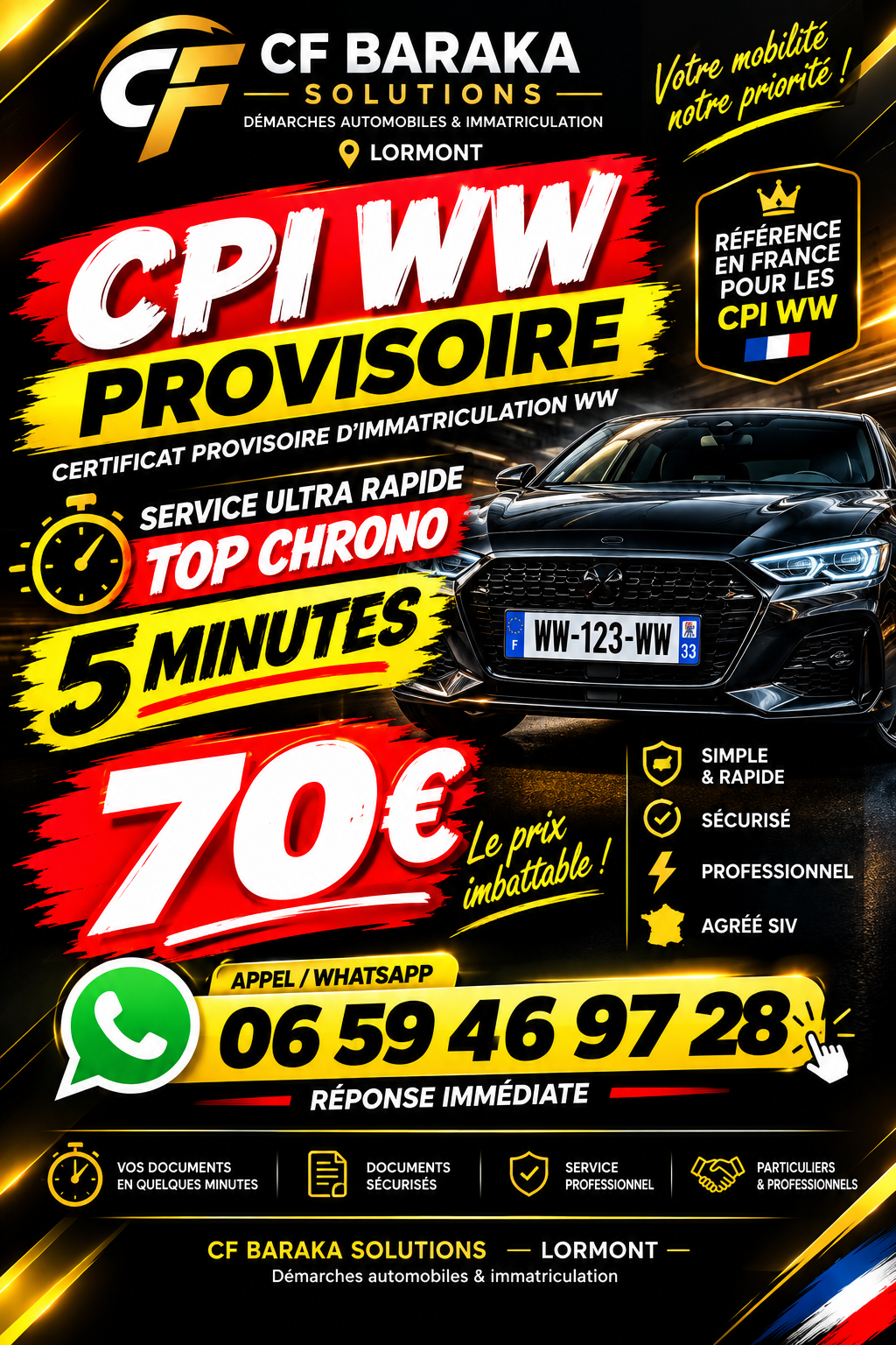 ww délivré en 5 min top chrono