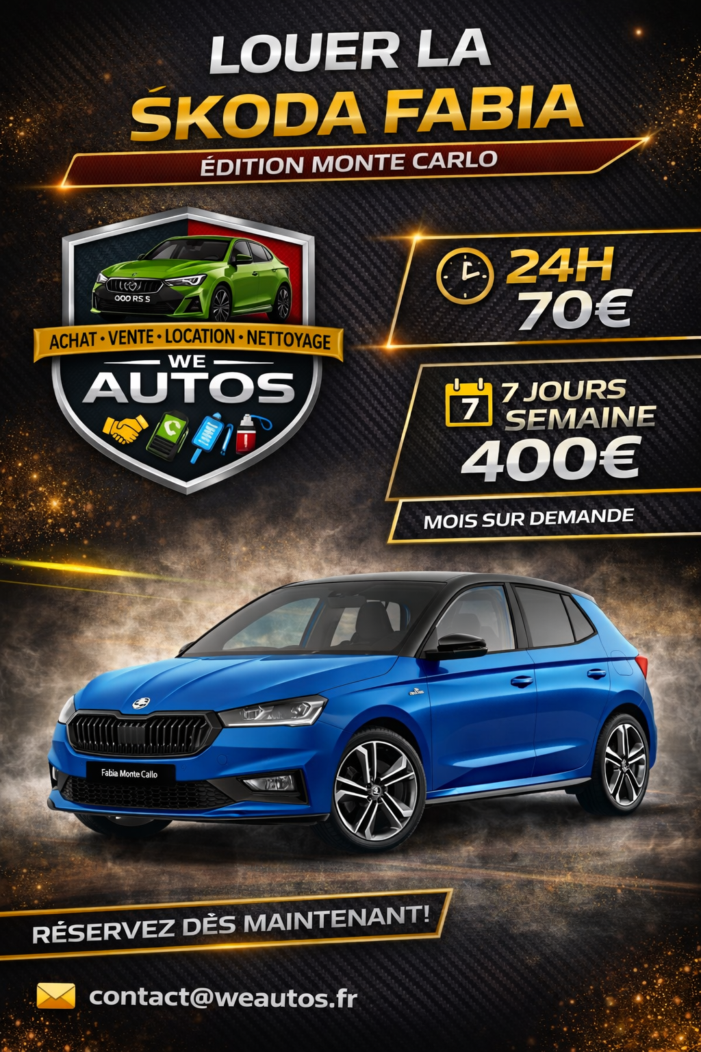 Location Skoda Fabia Monte Carlo