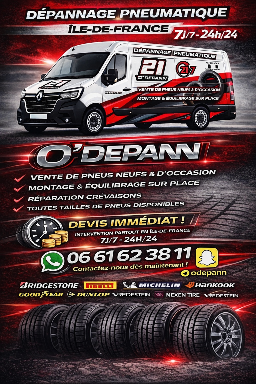 Dépannage Pneus IDF