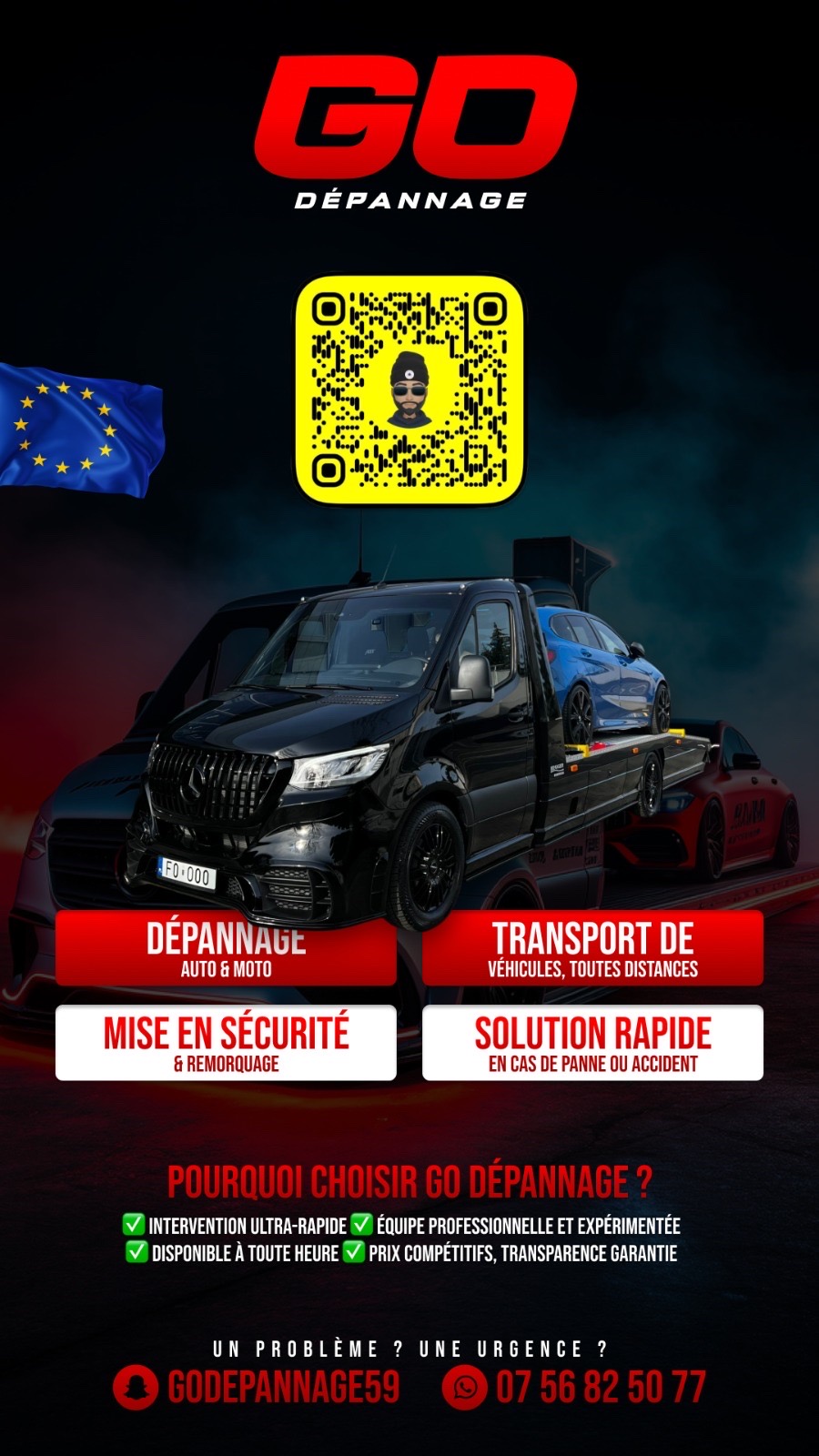 DEPANNAGE REMORQUAGE TRANSPORT AUTO MOTO TOUTES DISTANCES