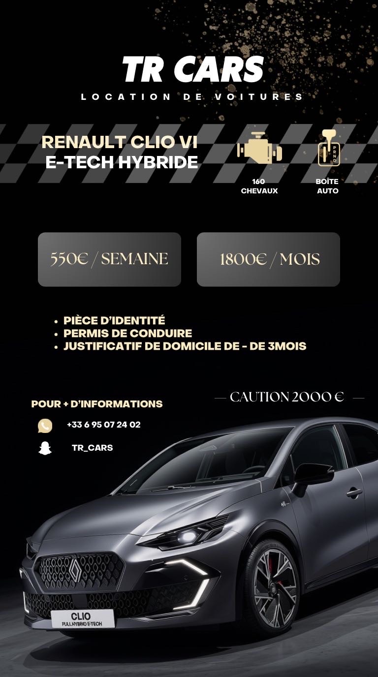 location de voiture Clio 6
